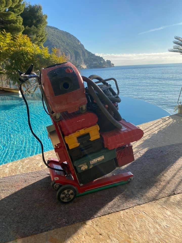 Treppenkarren Zonzini für Transport schwerer Baumaterialien