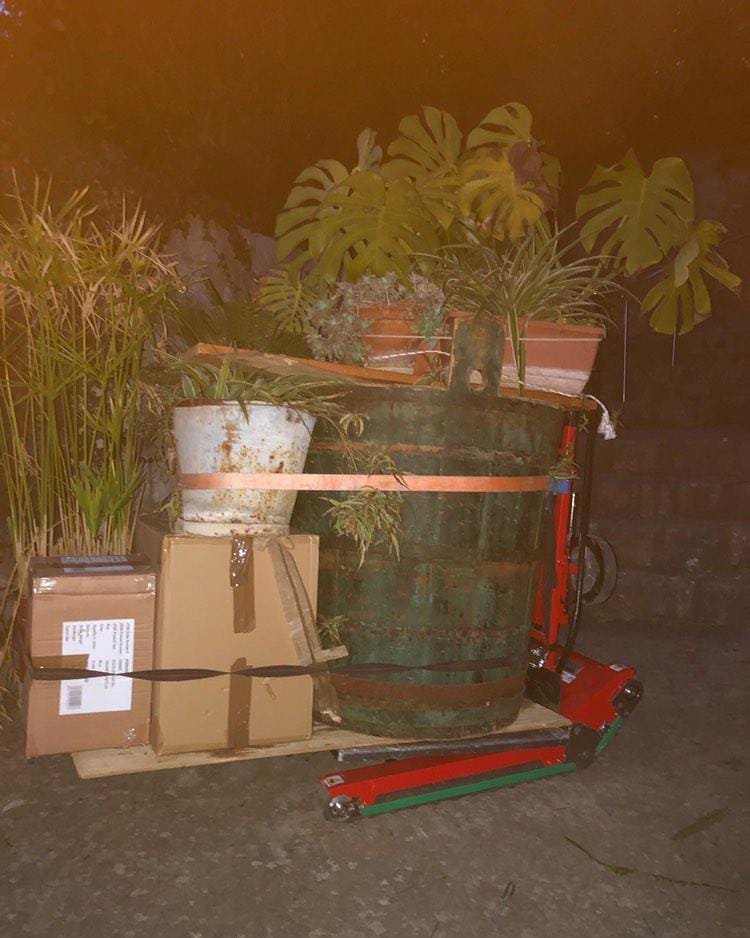 Treppensteiger Zonzini für Transport von Blumenkästen