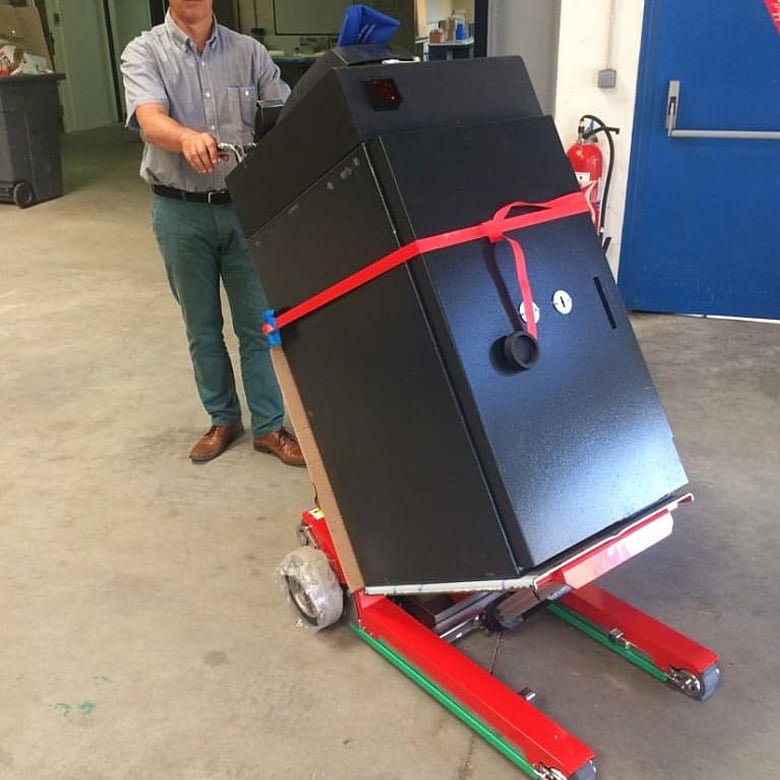 Safe transport on stairs with electric stair climber