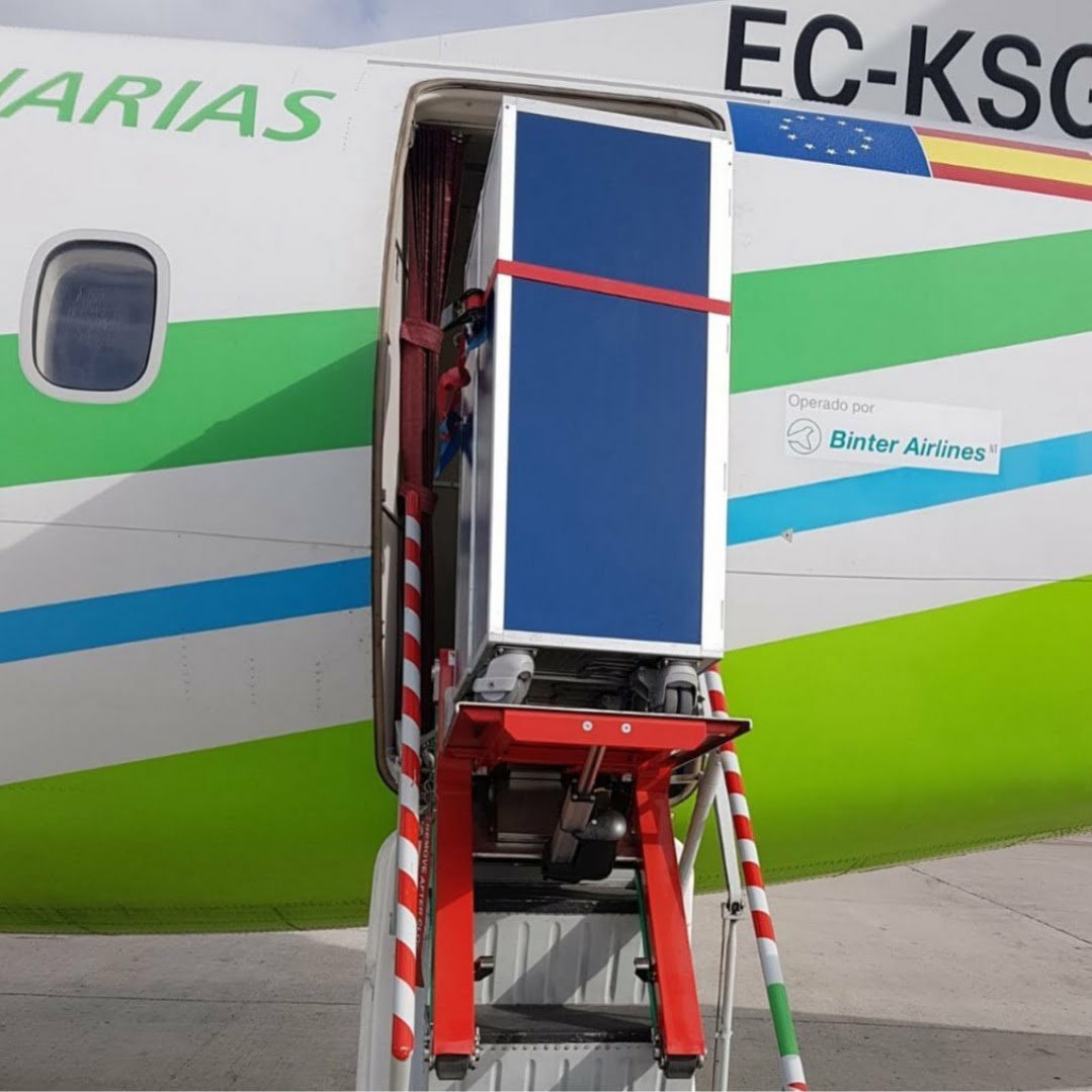 Sube escaleras eléctrico Zonzini para transporte de cargo aéreo