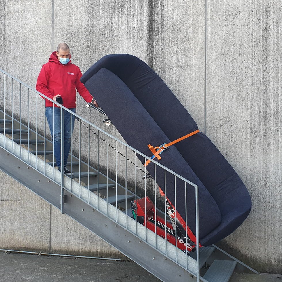 Monte-escalier électrique pour livraison de marchandises encombrantes
