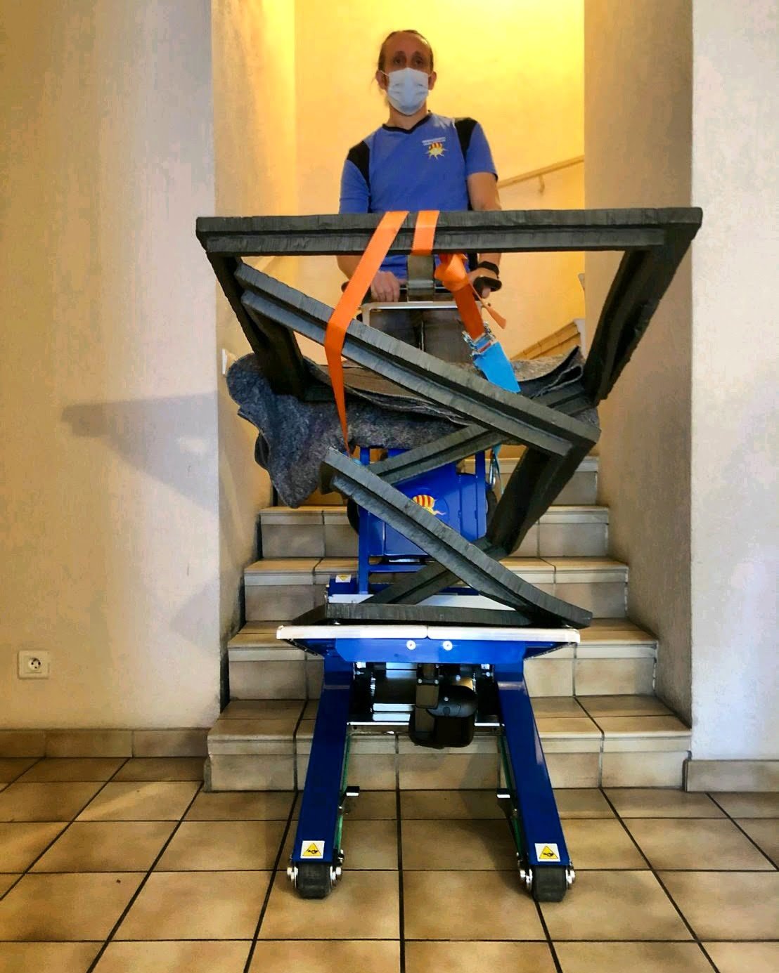 Monte-escalier professionnel Zonzini pour charge lourde