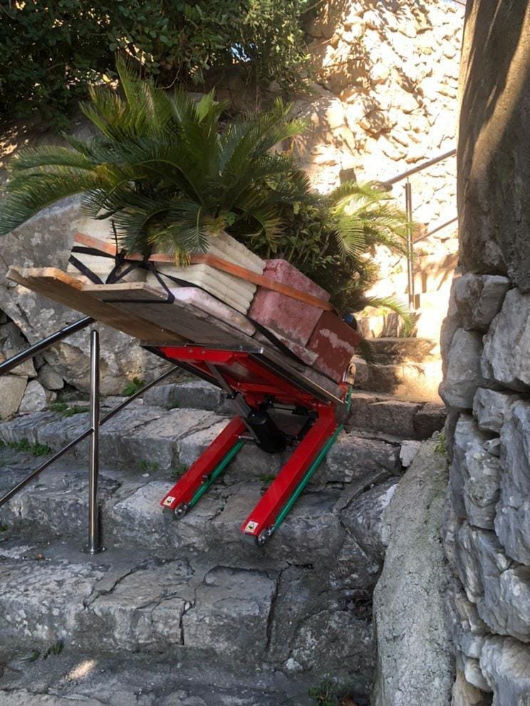 Carrello elettrico per consegna piante a domicilio