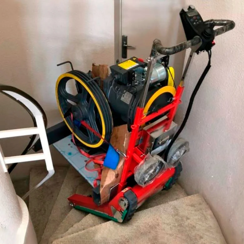 Carretilla en escalera helicoidal