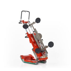 Carrello cingolato per trasporto vetri